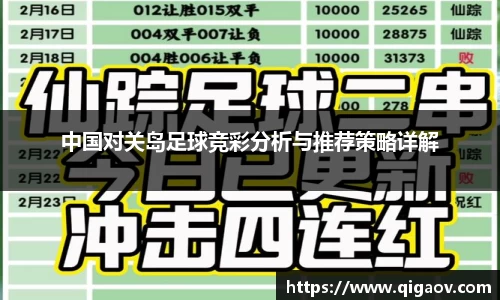 中国对关岛足球竞彩分析与推荐策略详解